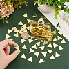   100Pcs Gold Acrylic Mirror Wall Stickers AJEW-PH0004-90A-3