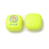 Spray Painted Alloy Enamel Beads PALLOY-M215-15F-2