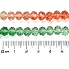 Transparent Painted Glass Beads Strands DGLA-A034-T8mm-A04-3