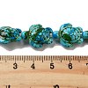 Synthetic Turquoise Dyed Beads Strands G-P507-05Q-3