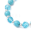 Cross Alloy Rhinestone Charm Bracelets BJEW-JB12882-01-4