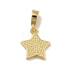 Brass Micro Pave Cubic Zirconia Pendants KK-B059-38G-3