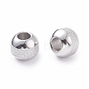 Textured 304 Stainless Steel Beads STAS-P306-01C-P-3