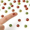 40Pcs 4 Styles Alloy Enamel Beads Caps ENAM-YW0003-97-4
