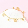 304 Stainless Steel Charm Anklets BJEW-D458-03G-1