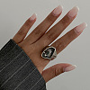 Alloy with Acrylic Rhinestone Finger Rings FS-WG60B09-02-1