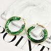 304 Stainless Steel Hoop Earrings For Women EJEW-B113-02G-01-1