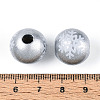 Christmas Spray Painted Schima Wood Beads WOOD-T032-35A-3