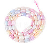 Anti-Tarnish Electroplate Glass Beads Strands X-GLAA-T025-29F-2