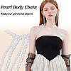 Imitation Pearl Round Beaded Shoulder Body Chains for Women AJEW-WH0816-462P-5