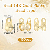 150Pcs Brass Bead Tips KK-BBC0027-85A-2