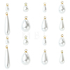 40Pcs 8 Styles ABS Plastic Pearl Pendants FIND-YW0012-01G-1