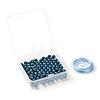 100Pcs 8mm Natural Apatite Round Beads DIY-LS0002-54-7