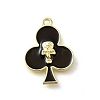 Alloy Black Enamel Gothic Style Pendants PALLOY-R157-06G-09B-1