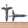 Dyed Natural Lapis Lazuli Faceted Pointed Bullet Shaped Big Pendants G-T145-01R-05-4