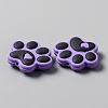 Dog Paw Print Food Grade Eco-Friendly Silicone Beads SIL-WH0008-45D-2