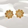 Brass Stud Earrings EJEW-Q014-32G-4