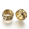 Rondelle Tibetan Style Alloy Beads GLF10982Y-NF-2