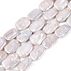 Natural Baroque Pearl Keshi Pearl Beads Strands PEAR-S020-D14-2