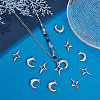 12Pcs 2 Style 304 Stainless Steel Pendants STAS-UN0042-13-2