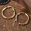 Ion Plating(IP) 304 Stainless Steel Hoop Earrings EJEW-L215-38G-5