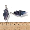 Natural Fluorite Pointed Pendants G-F766-08AS-04-3