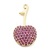 Brass Micro Pave Cubic Zirconia Pendants KK-L228-08G-02-1