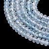 Natural Aquamarine Beads Strands G-P629-B01-01-4