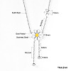 304 Stainless Steel Enamel Flower Bib Necklaces FS-WG58DA2-06-1