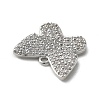 Brass Micro Pave Cubic Zirconia Charms KK-L228-32P-2