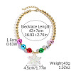 Christmas Theme AB Color Acrylic Pendant Round Beaded Necklaces FS-WG3DBCD-05-1