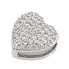 Brass Micro Pave Cubic Zirconia Slide Charms ZIRC-I068-10P-A-2