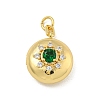 Brass Cubic Zirconia Locket Pendants X-KK-N254-93D-G-1