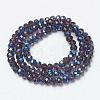 Electroplate Glass Beads Strands EGLA-A034-T2mm-I06-2