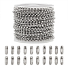 304 Stainless Steel Ball Chains CHS-CJ0001-26-1
