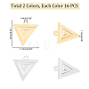 32Pcs 2 Colors 304 Stainless Steel Charms STAS-DC0007-99-5