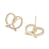 Heart Alloy Studs Earrings for Women EJEW-H309-15KCG-2