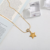 201 Stainless Steel Crystal Rhinestone Pendant Necklaces for Women WG0C703-05-1