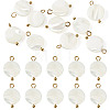 10Pcs Natural Shell Disc Pendants STAS-TA0006-28-1