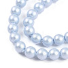 Baking Painted Pearlized Glass Pearl Bead Strands HY-N002-3mm-C04-4