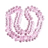 Baking Paint Transparent Glass Beads Strands GL-N005-02A-D02-2