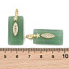 Natural Green Aventurine Faceted Pendants GG-CBA4154-06G-01-3