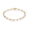 304 Stainless Steel Link Bracelets BJEW-H579-01G-1