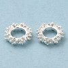 Rack Plating Brass Micro Pave Cubic Zirconia Beads KK-A186-01B-S-4