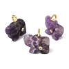 Natural Banded Amethyst Carved Pendants G-H357-01G-13-1