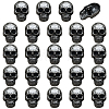 24Pcs 1-Hole Alloy Shank Buttons BUTT-PH0001-81B-1