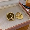Alloy Enamel Clip-on Earrings EJEW-G466-10G-1