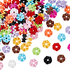 110Pcs 11 Colors Baking Paint Opaque Acrylic Beads MACR-HS0001-05-1