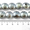 Electroplate Transparent Glass Beads Strands EGLA-M032-01A-PL01-2