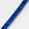Electroplate Non-magnetic Synthetic Hematite Beads Strands G-J170A-3x3mm-02-3